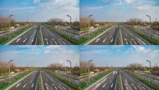 城市快速路 复兴大道 荆州高清在线视频素材下载