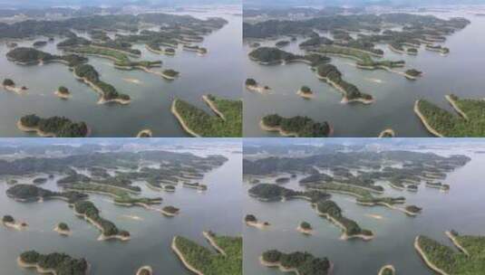 千岛湖鸟瞰高清在线视频素材下载