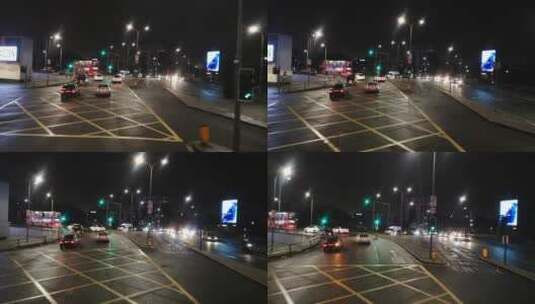 过马路的车辆视频录像高清在线视频素材下载