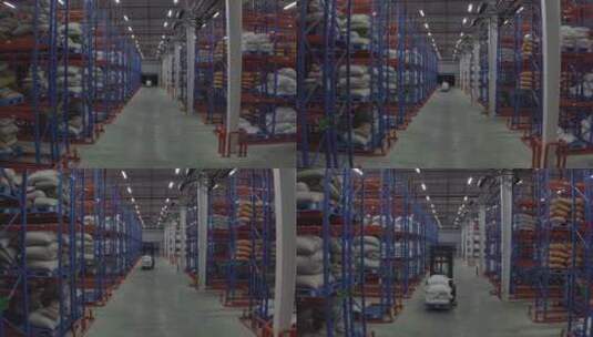 【4K-dlog】实拍叉车仓储货运高清在线视频素材下载