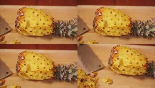 菠萝削皮 (9)高清在线视频素材下载