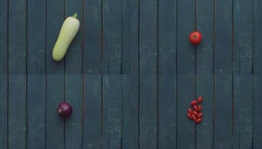 蔬菜运动的动画高清在线视频素材下载