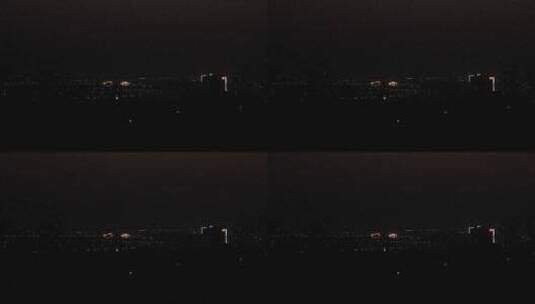 夜晚远处高处城市高清在线视频素材下载