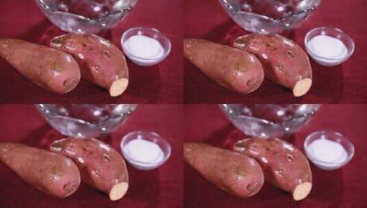 清洗红薯白薯窍门高清在线视频素材下载