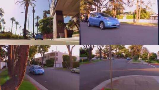 汽车在城市街道上行驶高清在线视频素材下载