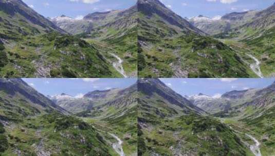 阿尔卑斯山高处高清在线视频素材下载