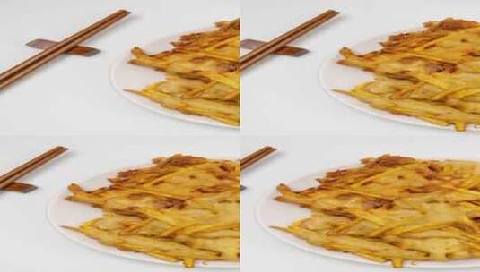 油炸红薯条特色食品4k滑轨平移高清在线视频素材下载