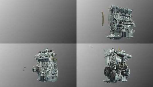 发动机动画 发动机工作原理 发动机高清在线视频素材下载