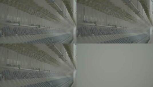 纺织工厂纺纱线特写LOG高清在线视频素材下载