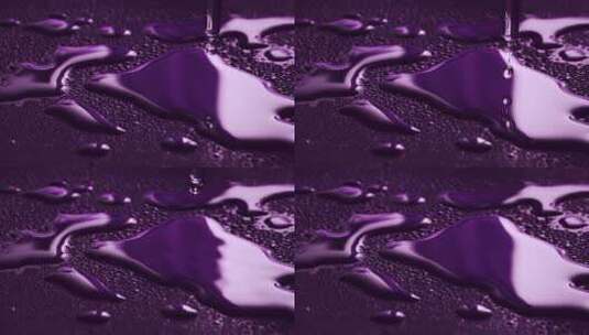 暗紫色高端精华液滴管美妆素材高清在线视频素材下载