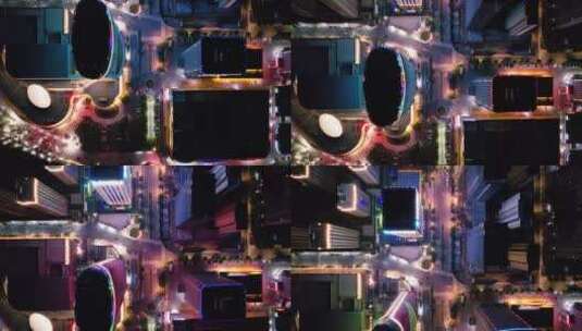 4k城市夜景航拍视频高清在线视频素材下载