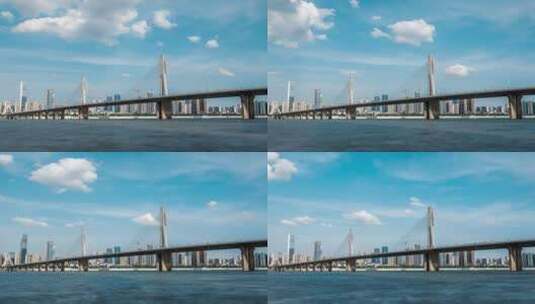 4K长沙城市桥梁延时高清在线视频素材下载