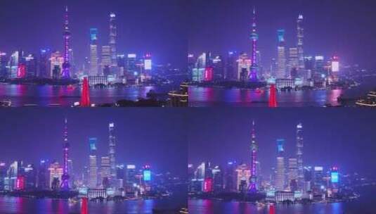 上海城市地标陆家嘴东方明珠塔高清在线视频素材下载