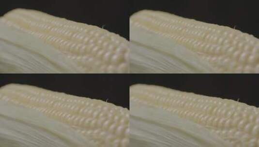 水果玉米旋转玉米粒特写LOG高清在线视频素材下载