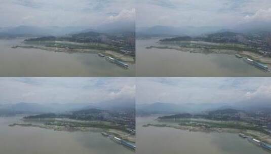 航拍祖国壮丽河山长江三峡高清在线视频素材下载