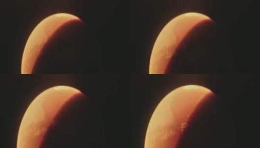 航拍弯月聚焦镜头高清在线视频素材下载
