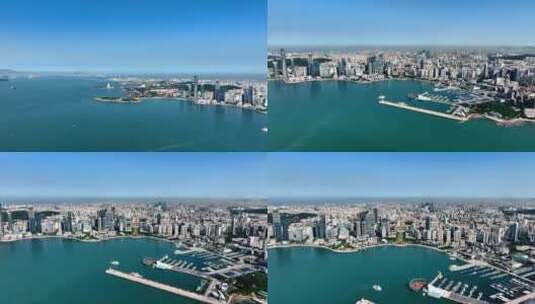 青岛最新城市航拍高清在线视频素材下载