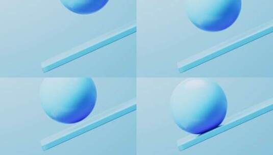 柔软的球体抽象背景3D渲染高清在线视频素材下载
