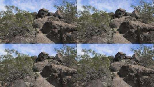 悬崖峭壁天际线景观高清在线视频素材下载