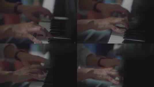 弹钢琴的演奏家高清在线视频素材下载