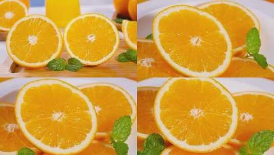 新鲜橙子高清在线视频素材下载