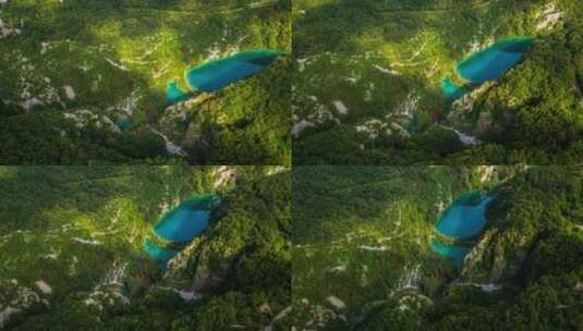 壮美山河国家公园雨林航拍鸟瞰高清在线视频素材下载