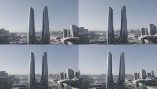 杭州之门 4K高清在线视频素材下载