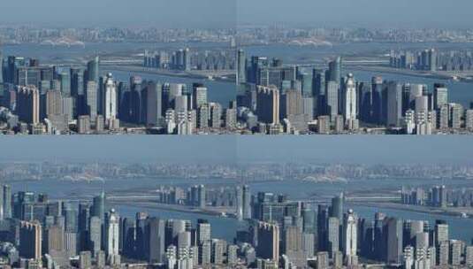 杭州钱江新城城市CBD高楼建筑高清在线视频素材下载