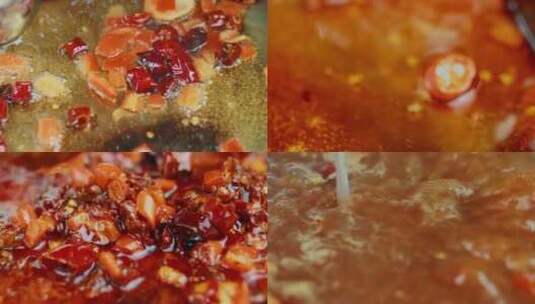 辣锅汤底的制作方法高清在线视频素材下载