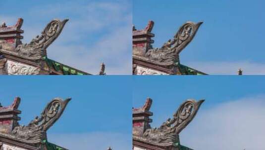 惠东平海古城特写延时高清在线视频素材下载