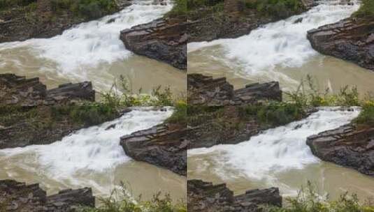 峡谷河流延时森林高清在线视频素材下载