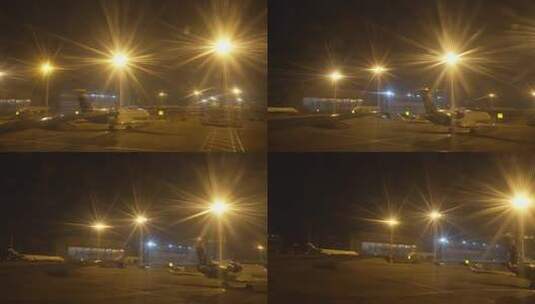 江北国际机场夜景高清在线视频素材下载