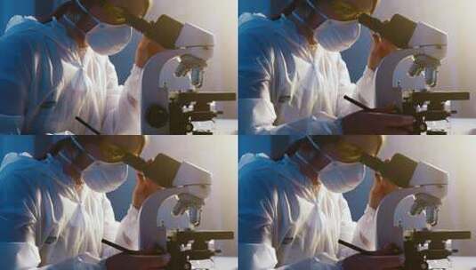 生物医疗 生物生化科研  生物实验 显微镜高清在线视频素材下载