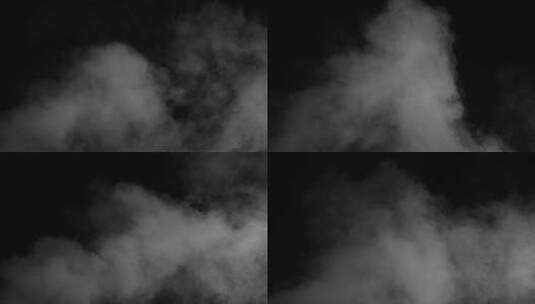白色烟雾特效蒸汽热气在旋转上升高清在线视频素材下载