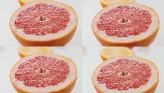 西柚，新鲜水果高清在线视频素材下载