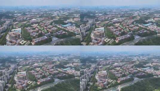 广州大学城航拍高清在线视频素材下载