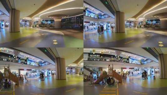 重庆光环公园商场内部建筑高清在线视频素材下载