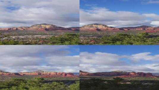 垂直视频塞多纳亚利桑那州与风景云盘延时高清在线视频素材下载