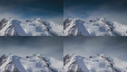 雪山延时拍摄高清在线视频素材下载