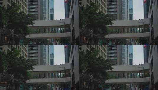 【正版素材】香港银行街天桥高清在线视频素材下载