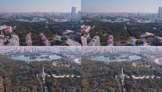4k 湖南长沙开福区烈士纪念公园高清在线视频素材下载