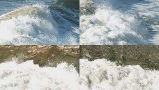 海浪浪花巨浪浪潮22高清在线视频素材下载