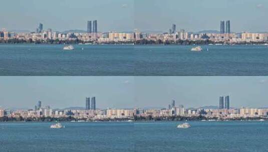 秋天昆明航拍高清在线视频素材下载