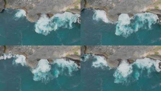 4K航拍佩尼达岛钻石沙滩破碎沙滩高清在线视频素材下载