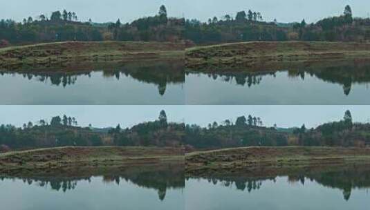 4k高清实拍水库湖泊倒影高清在线视频素材下载