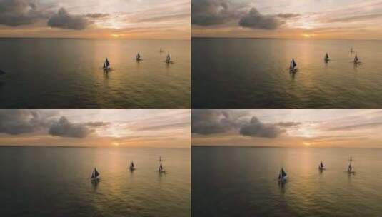 菲律宾长滩岛的日落高清在线视频素材下载