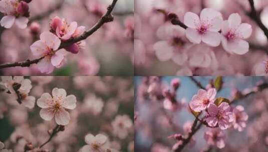 春天的花 桃花高清在线视频素材下载