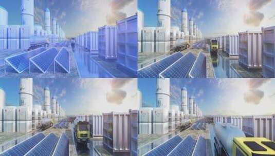 11太阳能可再生能源工厂高清在线视频素材下载