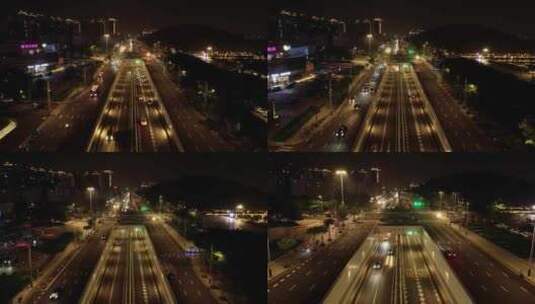 佛山顺德城市交通航拍高清在线视频素材下载