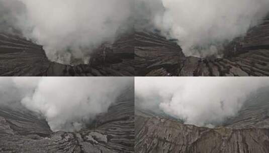 航拍Bromo火山高清在线视频素材下载